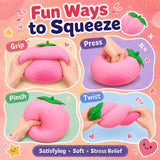 Squishy Pêche Géante Rose